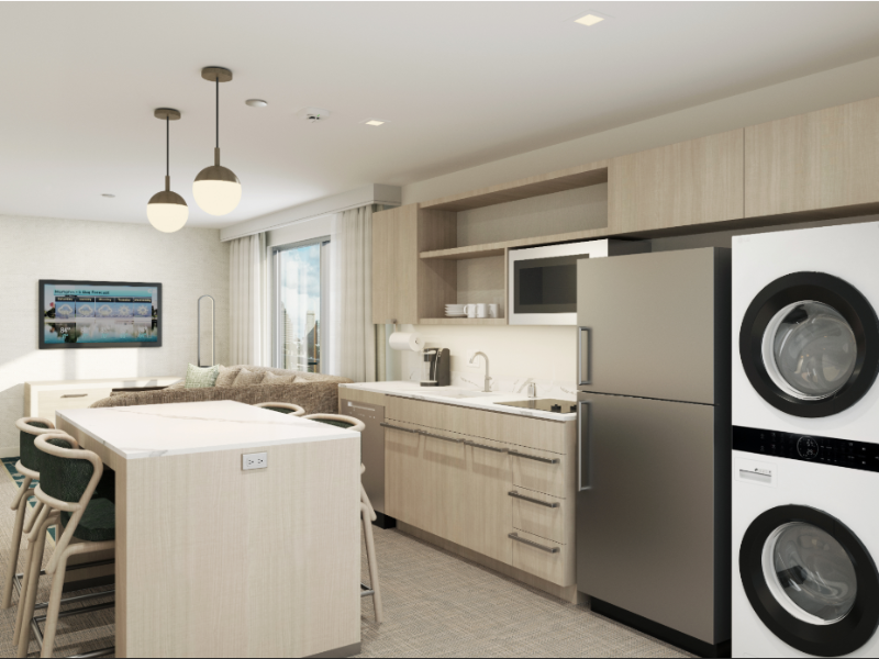 Homewood Suites 10.0 Kitchen Daybreak & Dusk finish