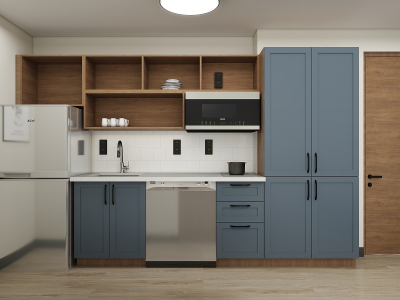 Candlewood Suites Slate / Transitional Scheme Kitchen