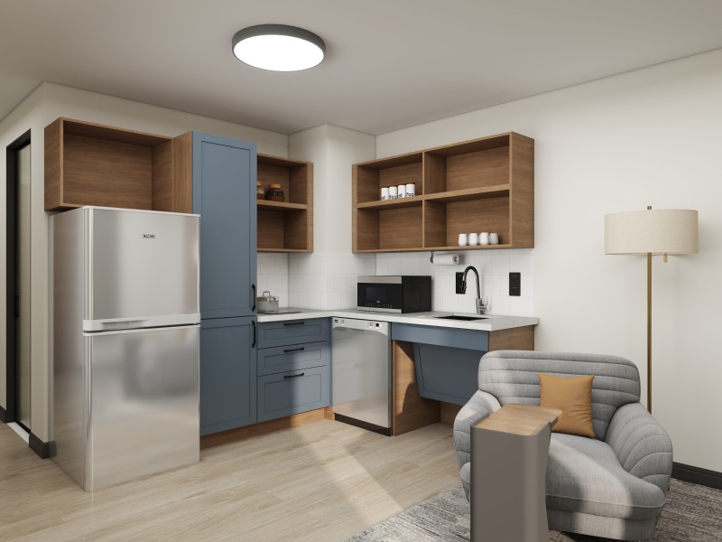 Candlewood Suites Slate / Transitional Scheme Kitchen